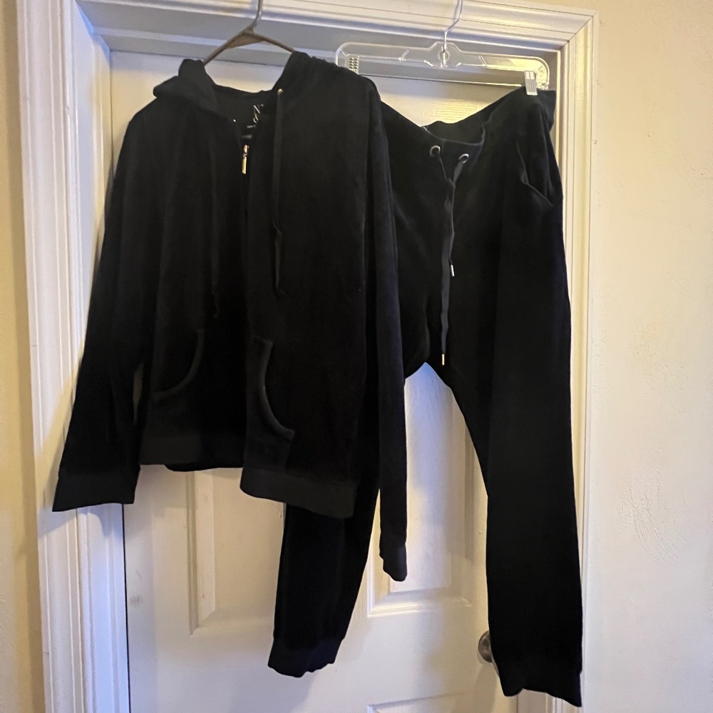 Velour jogger pant sweatsuit
